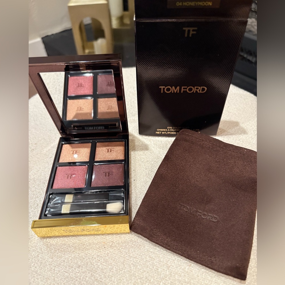 Tom Ford Eye Color Quad - Rose and Cocoa NIB 04 Honeymoon